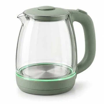 Kettlewick Harbour Glow Glass Kettle