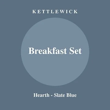 Kettlewick Hearth Breakfast Set - Slate Blue