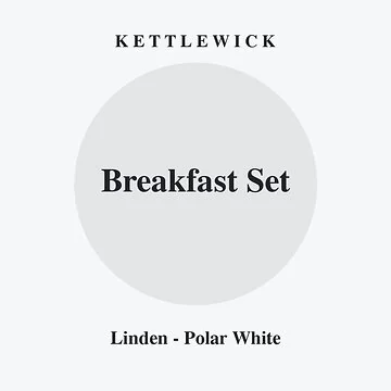 Kettlewick Linden Breakfast Set - Polar White